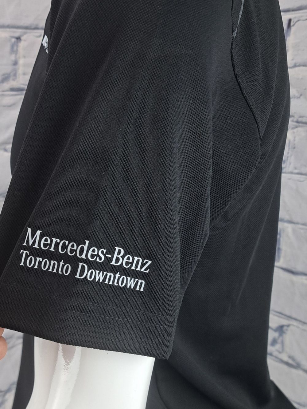 Mercedes Benz Men's Polo Shirt Logo AMG Promotional Hex Dry Stormtech golf Small - Picture 10 of 14